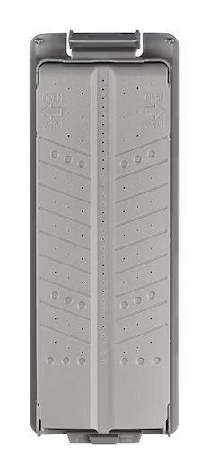 Filtro de pelusas gris con tapa de flechas para lavadora LG